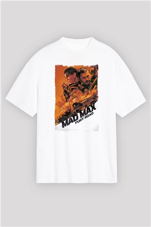 Mad Max Beyaz Oversize Tişört Oversize T-shirt