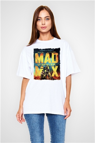 Mad Max Beyaz Oversize Tişört Oversize T-shirt
