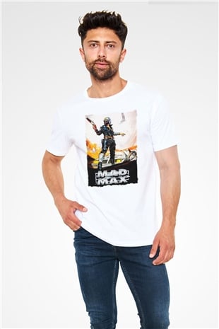 Mad Max Beyaz Unisex Tişört T-Shirt