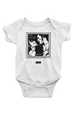 Mad Season Baskılı Beyaz Unisex Bebek Body - Zıbın