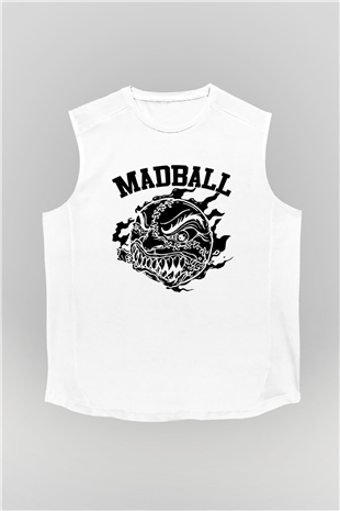 Madball Beyaz Unisex Kolsuz Tişört