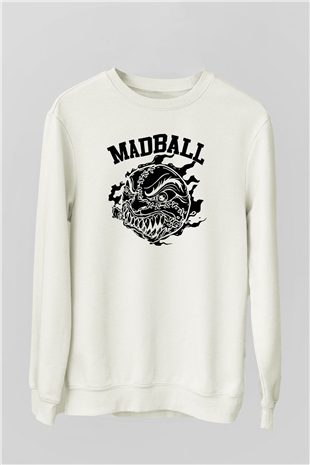Madball Beyaz Unisex Sweatshirt