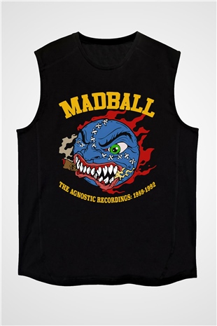 Madball Siyah Unisex Kolsuz Tişört
