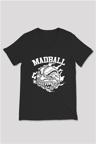 Madball Siyah Unisex V Yaka Tişört T-Shirt