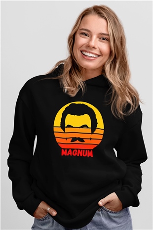 Magnum P.I. Siyah Unisex Hoodie