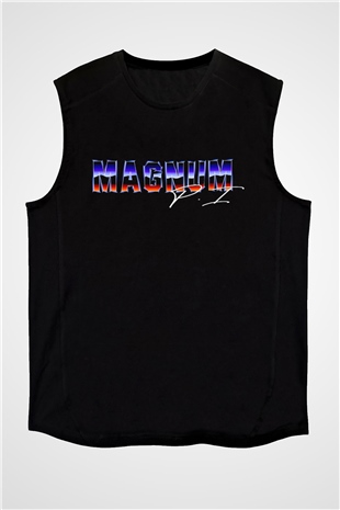 Magnum P.I. Siyah Unisex Kolsuz Tişört