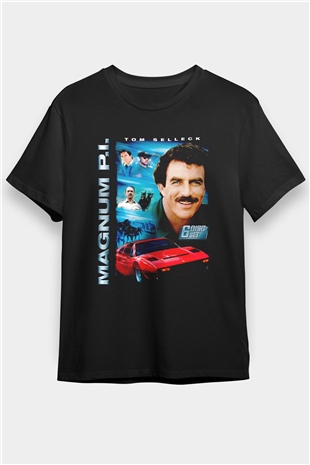 Magnum P.I. Siyah Unisex Tişört T-Shirt
