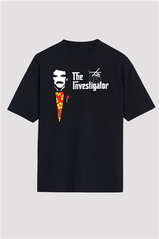 Magnum P.I. Siyah Oversize Tişört Oversize T-shirt