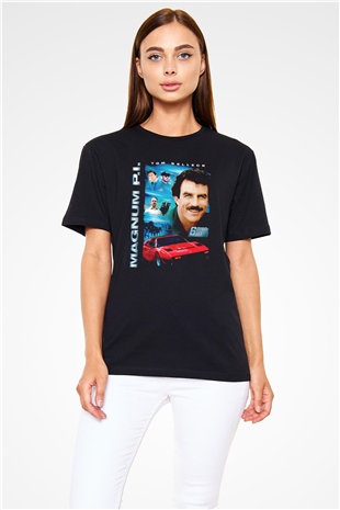 Magnum P.I. Siyah Unisex Tişört T-Shirt