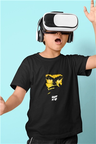 Major Lazer Baskılı Unisex Siyah Çocuk Tişört