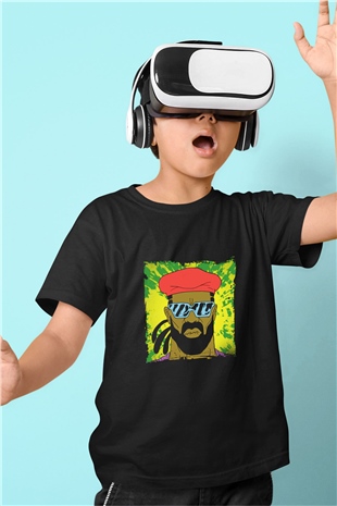 Major Lazer Baskılı Unisex Siyah Çocuk Tişört