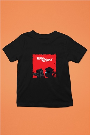 Major Lazer Baskılı Unisex Siyah Çocuk Tişört