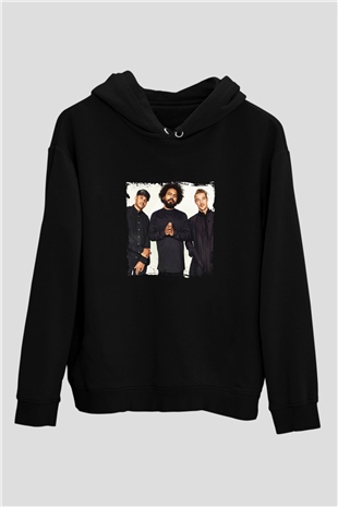 Major Lazer Baskılı Unisex Siyah Hoodie