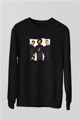 Major Lazer Baskılı Unisex Siyah Sweatshirt