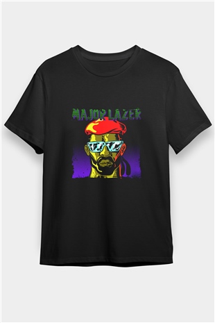 Major Lazer Baskılı Unisex Siyah Tişört
