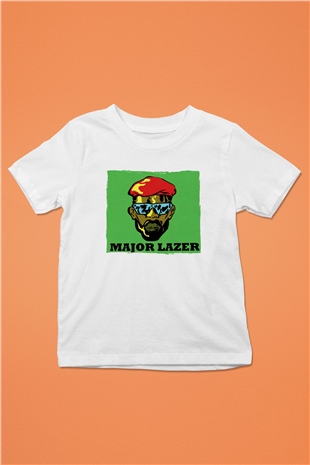 Major Lazer Beyaz Unisex Çocuk Tişört