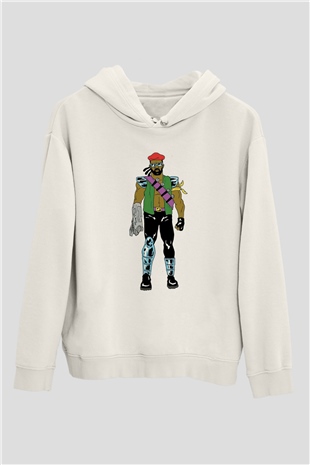 Major Lazer Beyaz Unisex Kapüşonlu Sweatshirt