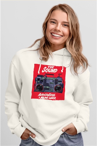 Major Lazer Beyaz Unisex Kapüşonlu Sweatshirt