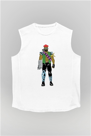 Major Lazer Beyaz Unisex Kolsuz Tişört