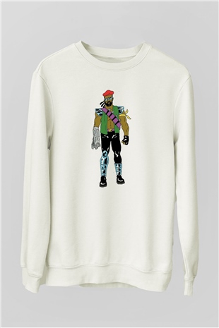 Major Lazer Beyaz Unisex Sweatshirt