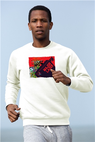 Major Lazer Beyaz Unisex Sweatshirt