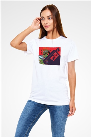 Major Lazer Beyaz Unisex Tişört T-Shirt - TişörtFabrikası