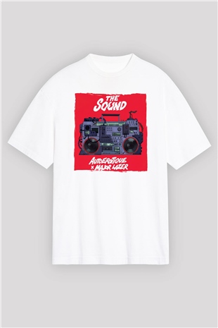 Major Lazer Beyaz Oversize Tişört Oversize T-shirt - TişörtFabrikası