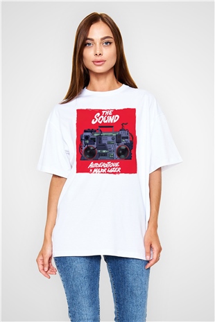 Major Lazer Beyaz Oversize Tişört Oversize T-shirt - TişörtFabrikası