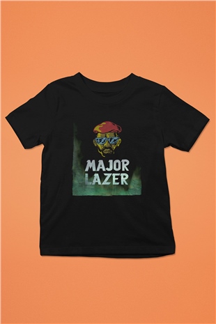 Major Lazer Siyah Unisex Çocuk Tişört