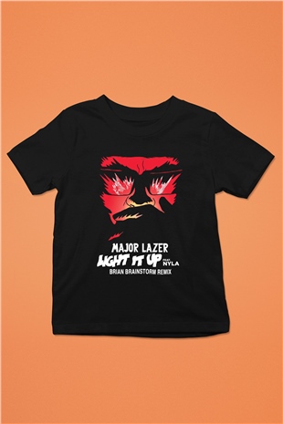 Major Lazer Siyah Unisex Çocuk Tişört
