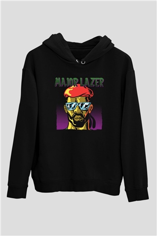 Major Lazer Siyah Unisex Kapüşonlu Sweatshirt