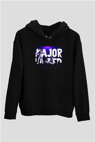 Major Lazer Siyah Unisex Kapüşonlu Sweatshirt