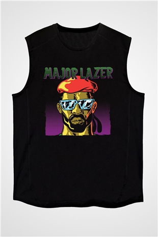Major Lazer Siyah Unisex Kolsuz Tişört