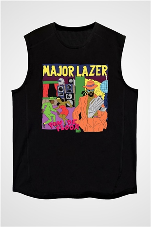 Major Lazer Siyah Unisex Kolsuz Tişört