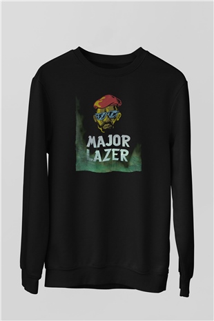 Major Lazer Siyah Unisex Sweatshirt