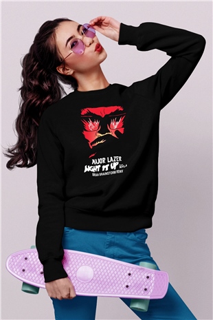 Major Lazer Siyah Unisex Sweatshirt