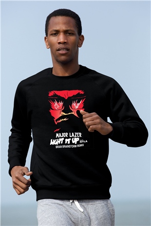 Major Lazer Siyah Unisex Sweatshirt