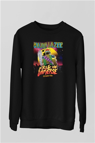 Major Lazer Siyah Unisex Sweatshirt