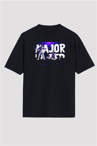 Major Lazer Siyah Oversize Tişört Oversize T-shirt - TişörtFabrikası