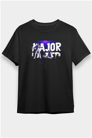 Major Lazer Siyah Unisex Tişört T-Shirt - TişörtFabrikası