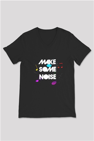 Major Lazer Siyah Unisex V Yaka Tişört T-Shirt