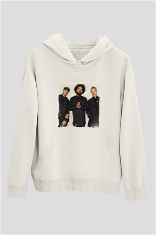 Major LazerBaskılı Beyaz Hoodie