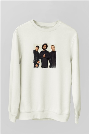 Major LazerBaskılı Beyaz Sweatshirt