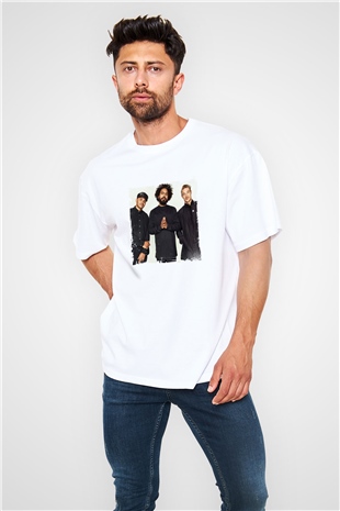 Major LazerBaskılı Beyaz Oversize Tişört