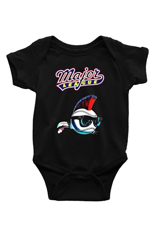 Major League Siyah Bebek Body - Zıbın