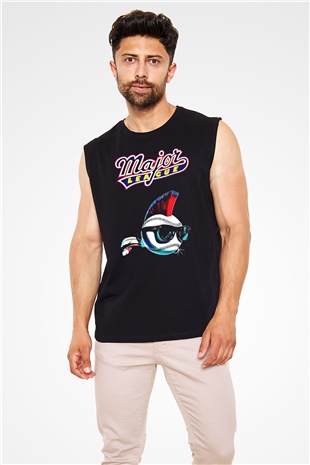 Major League Siyah Unisex  Kolsuz Tişört