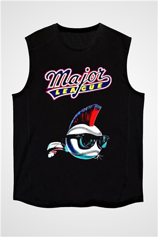 Major League Siyah Unisex  Kolsuz Tişört