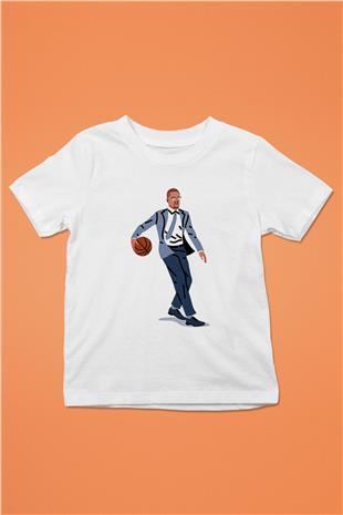 Malcolm X James Baskılı Beyaz Unisex Beyaz Çocuk Tişört - Tshirt