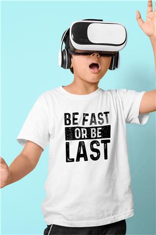 Maraton Baskılı Unisex Beyaz Çocuk Tişört - Tshirt