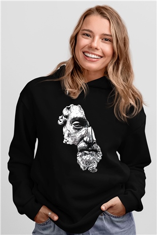 Marcus AureliusSiyah  Unisex Hoodie